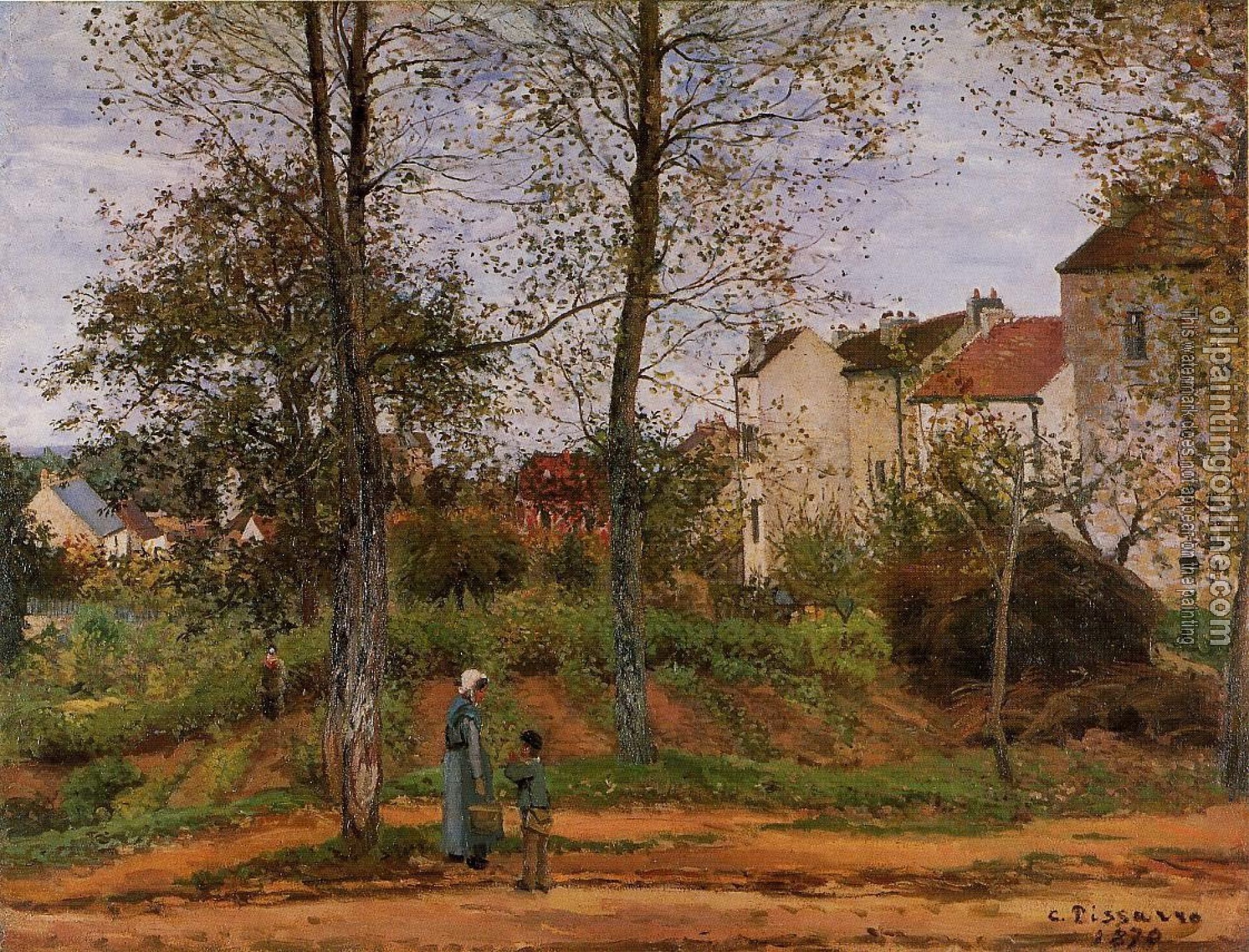 Pissarro, Camille - Landscape near Louveciennes